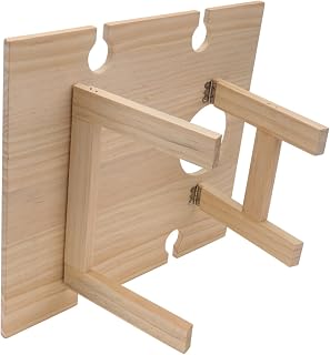 Portable Wine Table Wooden Foldable with Glass Holder