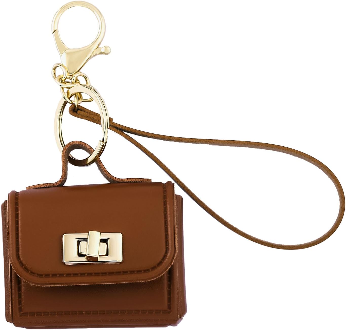 Mini Leather Purse Keychain - Small Backpack Shaped Bag Charms - Headphone Coin Bag Handbag Charm Accessories