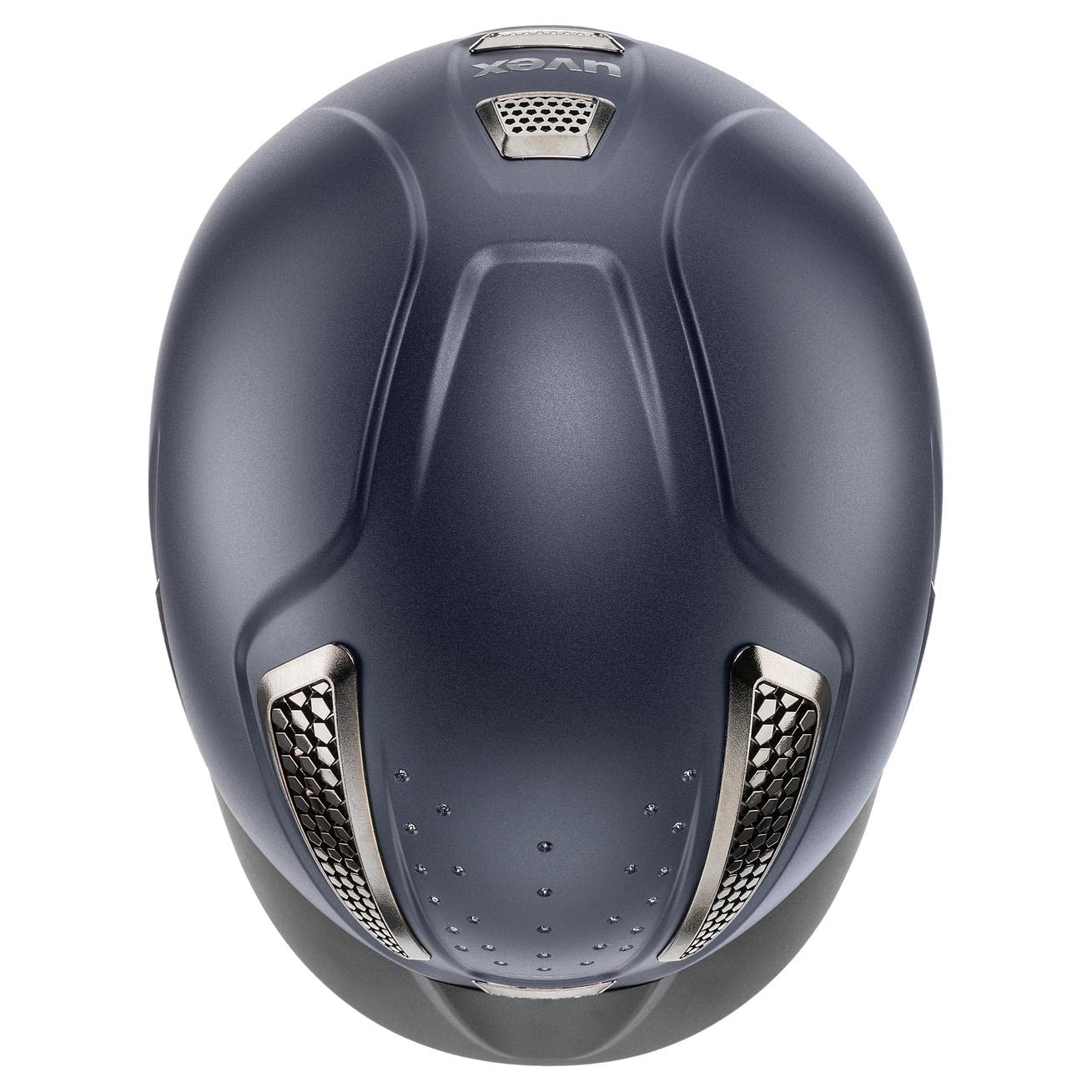 uvex perfexxion II grace, casco de equitación robusto unisex, ajuste de talla individualizado, ventilación óptima, navy matt, 55-58 cm