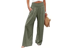 Women's Linen Palazzo Pants: Flowing Fashion for Summer