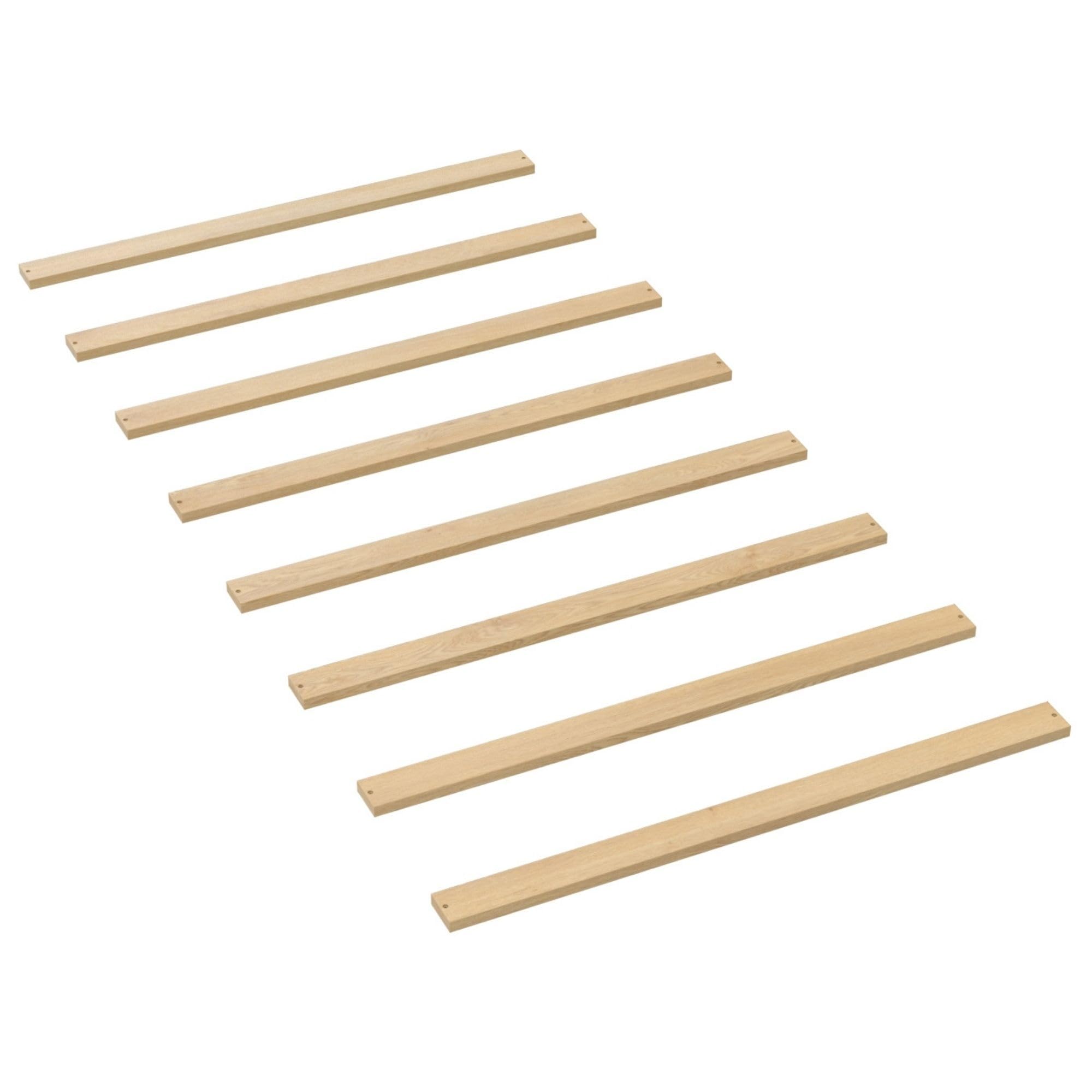 CC KITS Bed Slats for Twin, Full, Queen & King Sizes - Bed Slat Under Mattress Support - Bunkie Board - Box Spring & Mattress Platform Foundation Replacement - Set of 8 Slats (Twin - 39")