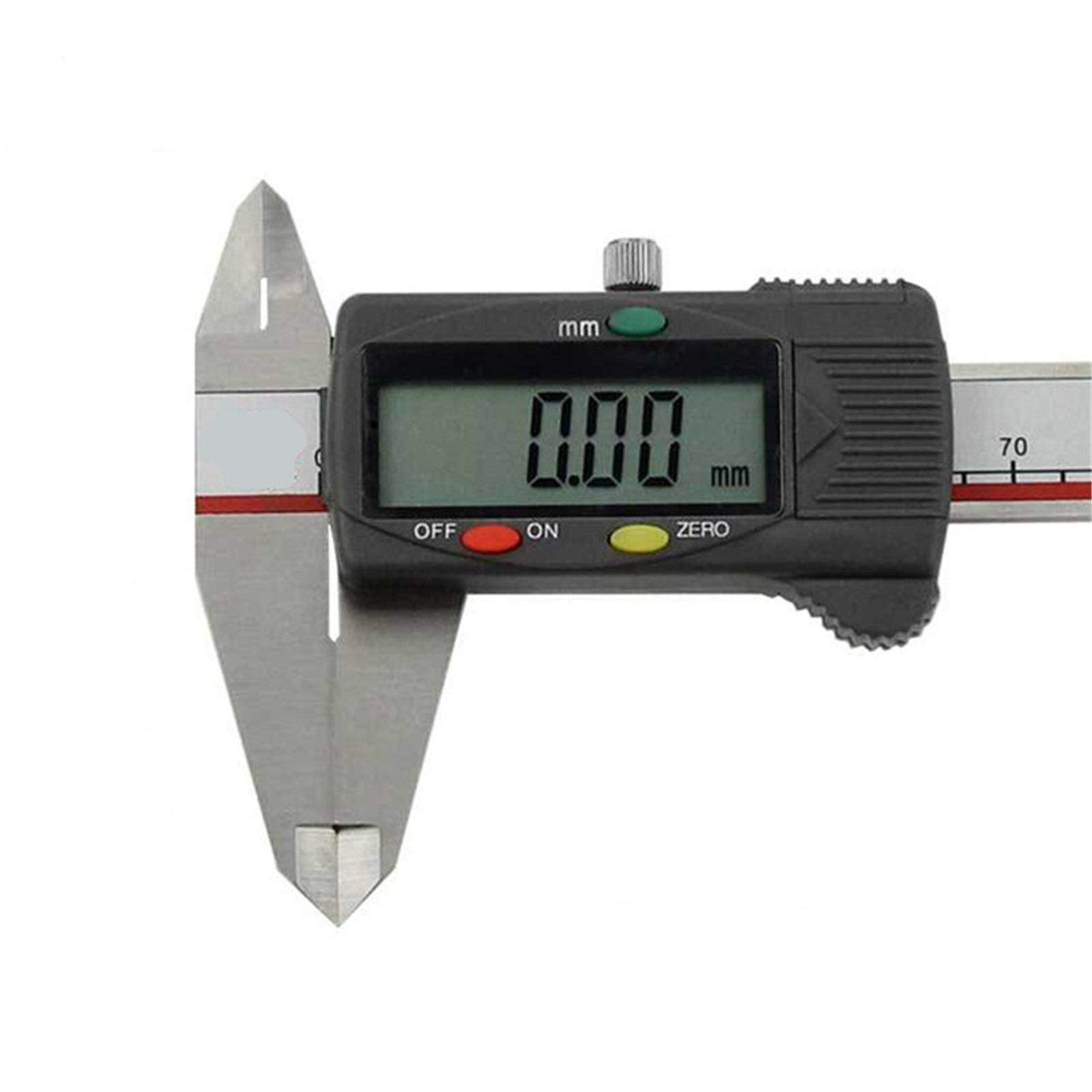RajoNN Calibrador a Vernier Digital Calibradores Digitales Calibre a Vernier Digital de precisión increíble 0-200 mm Medidas fraccionarias de precisión (Color: Acero Inoxidable, Tamaño: 0-150 mm)