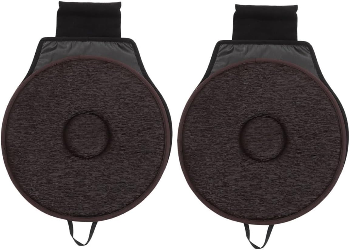 PRETYZOOM 2Pcs Rotating Seat Cushion for Car Swivel Design Comfortable Multi Functional Car Seat Cushions with Non Slip Bottom for Easy Movement and Stability Vehicles