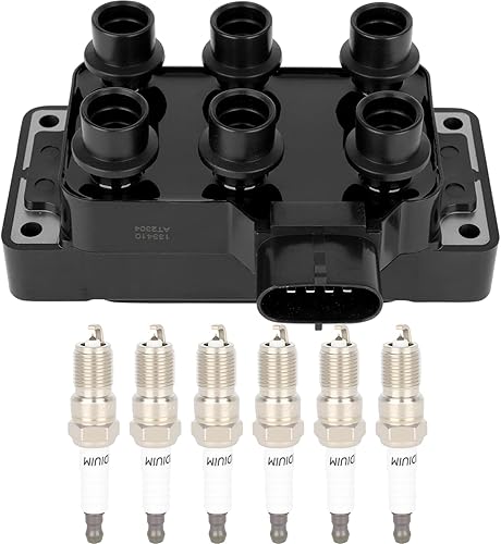 Miniatura 26 de ECCPP UF413 6 bobinas de encendido con 6 bujías de iridio para Honda para Acura para Saturn Civic Pilot Ridgeline MDX EL Vue 1.7L 3.5L UF400 UF512
