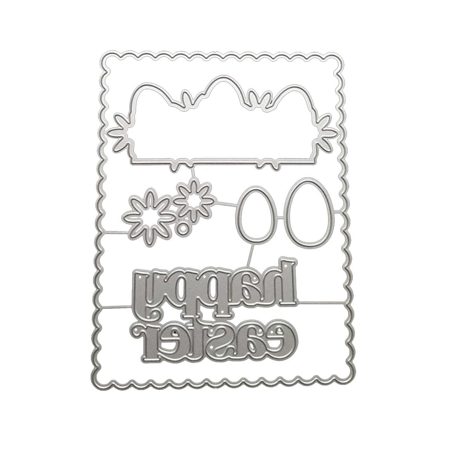 Kalttoy Egg Metal Cutting Dies Stencils for Scrapbooking Decorative Embossing Paper Cards Template Decoration Metal Cutting Dies