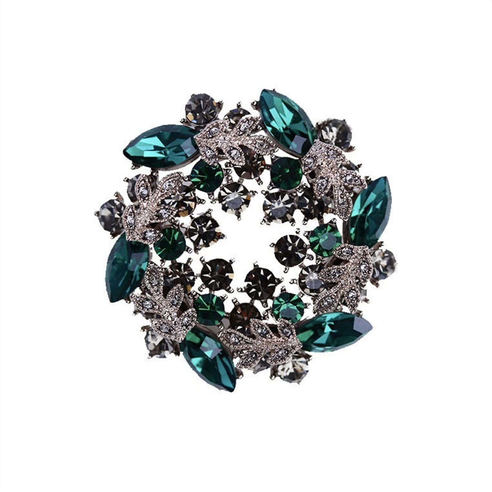 WXKAGF Broches de Mujer, Broche de Bauhinia de Estilo Vintage, Broche de Flores Exquisito y Lujoso de Alta Gama para Mujer, Accesorios para Traje y Vestido, Broche