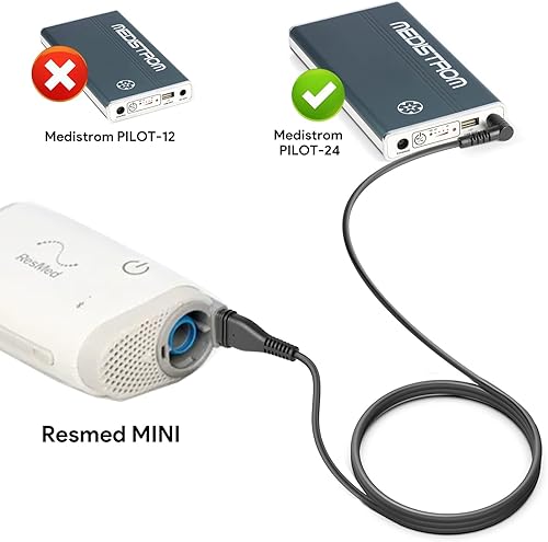 Miniatura 3 de TAIFU Cable de alimentación de 6 pies para máquina CPAP Resmed 24 V 20 W Cable convertidor para ResMed Airmini AutoSet CPAP 38828 38839 38831 380002