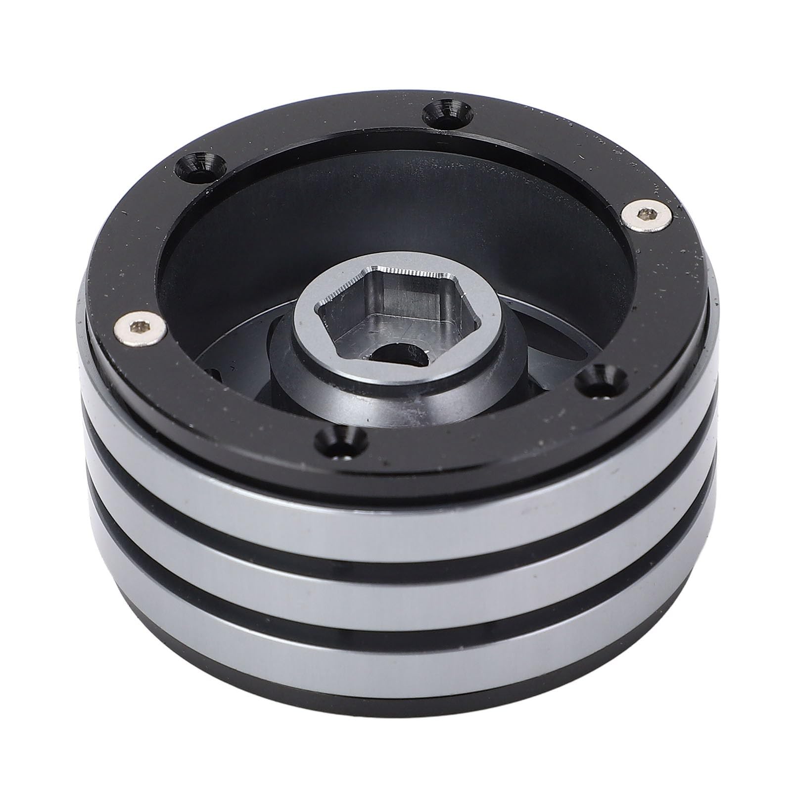 4 szt. Zestaw Obręczy Koła ze Stopu Aluminium CNC RC Beadlock Odporny na ścieranie dla Gąsienic RC (Kolor Ti)