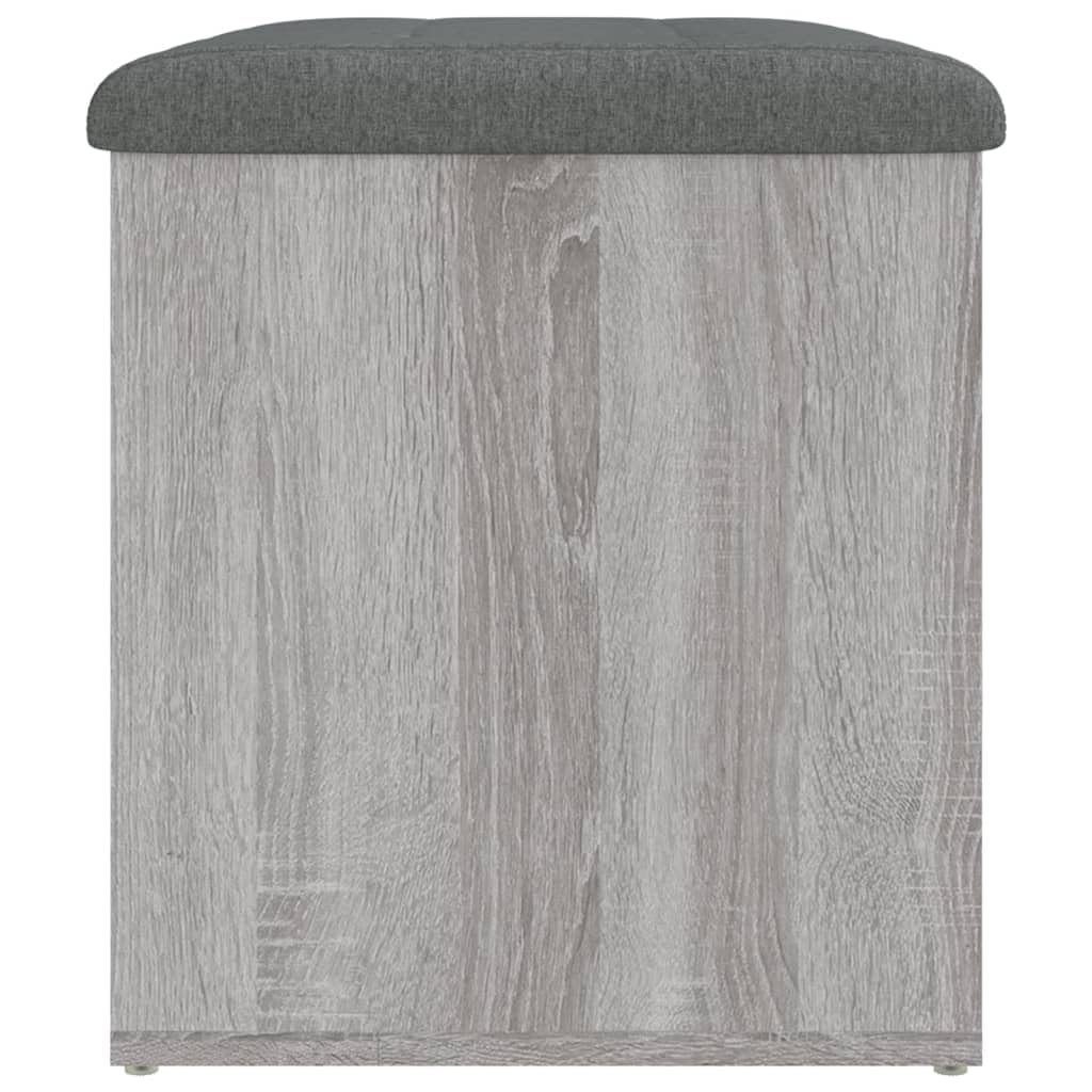 Banco para maletero de almacenamiento interior (banco con almacenamiento para dormitorio, entrada | Baúl y puf de almacenamiento multifuncional (Sonoma gris, 62 x 42 x 45 cm)