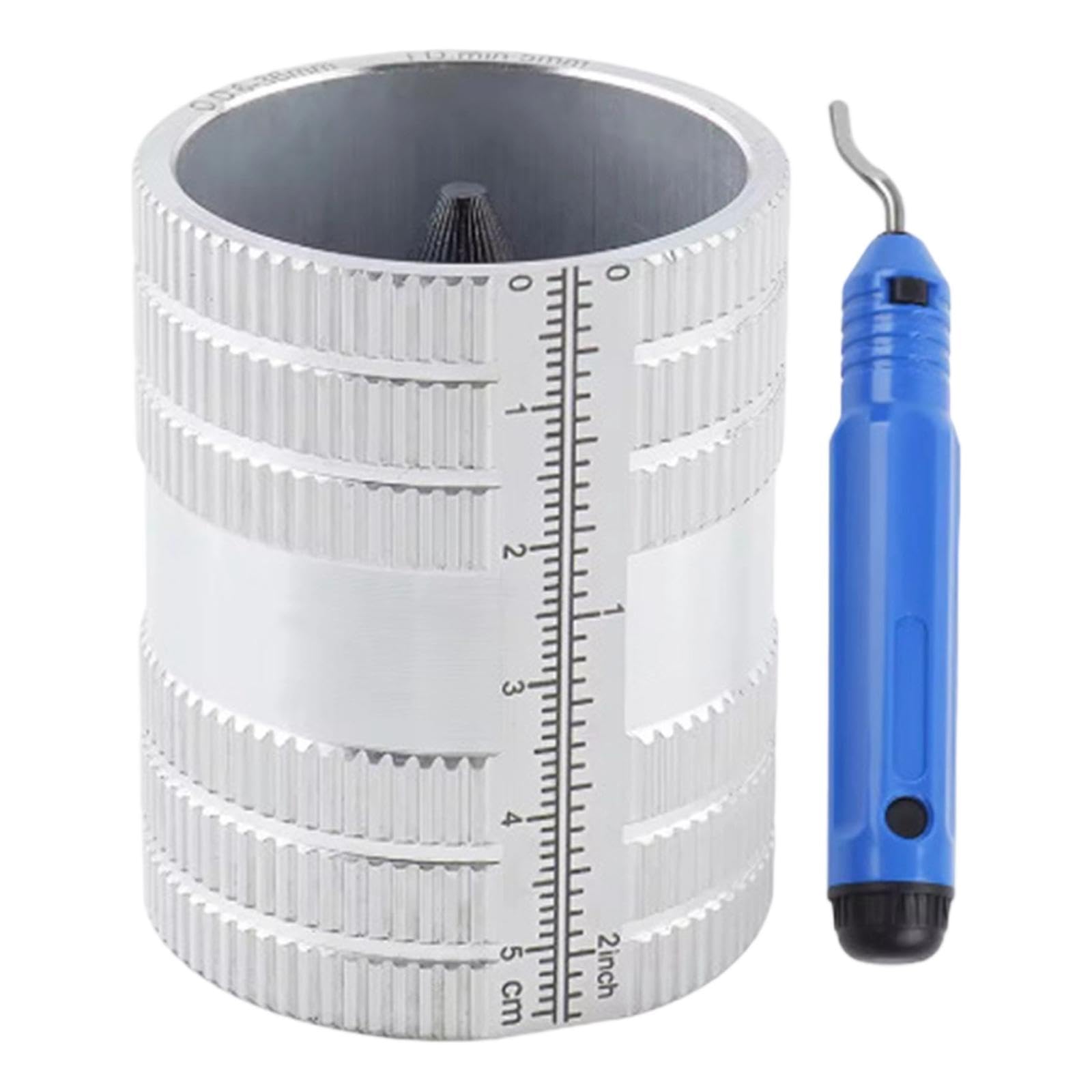 Sharplace Outil d'alésoir pour tuyaux, accessoire pour la plage de 1/4" à 1-3/8", outil polyvalent de chanfreinage et d'ébavurage pour cuivre, avec Accessoire