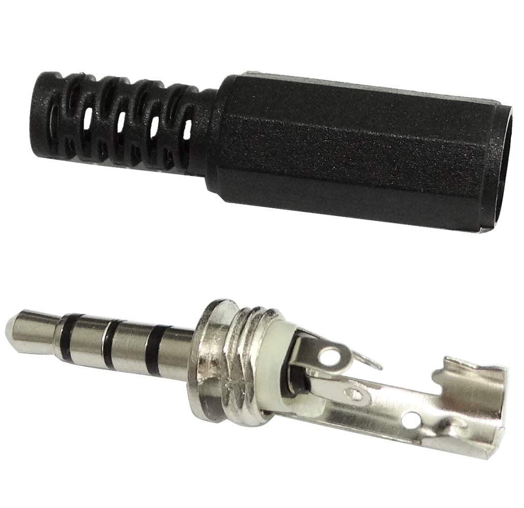 Connecteur Jack 3,5 Mm Fiche Mâle 3 Pôles - Droite - Métal Long