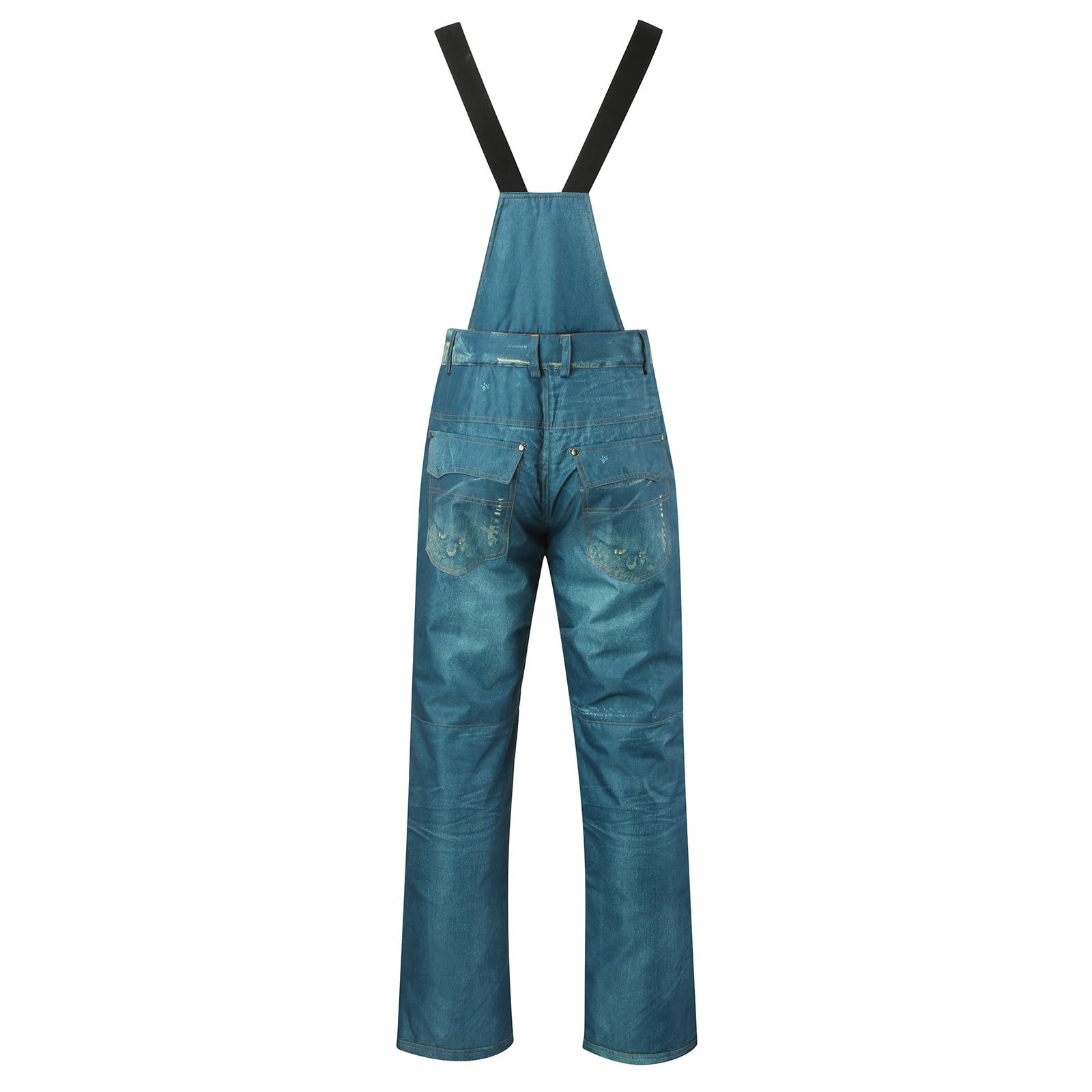 Generico Pantalone Neve Uomo Antivento Baggy Snowboard Pants Tecnici Pantaloni Sci Invernali Caldo Salopette Trekking