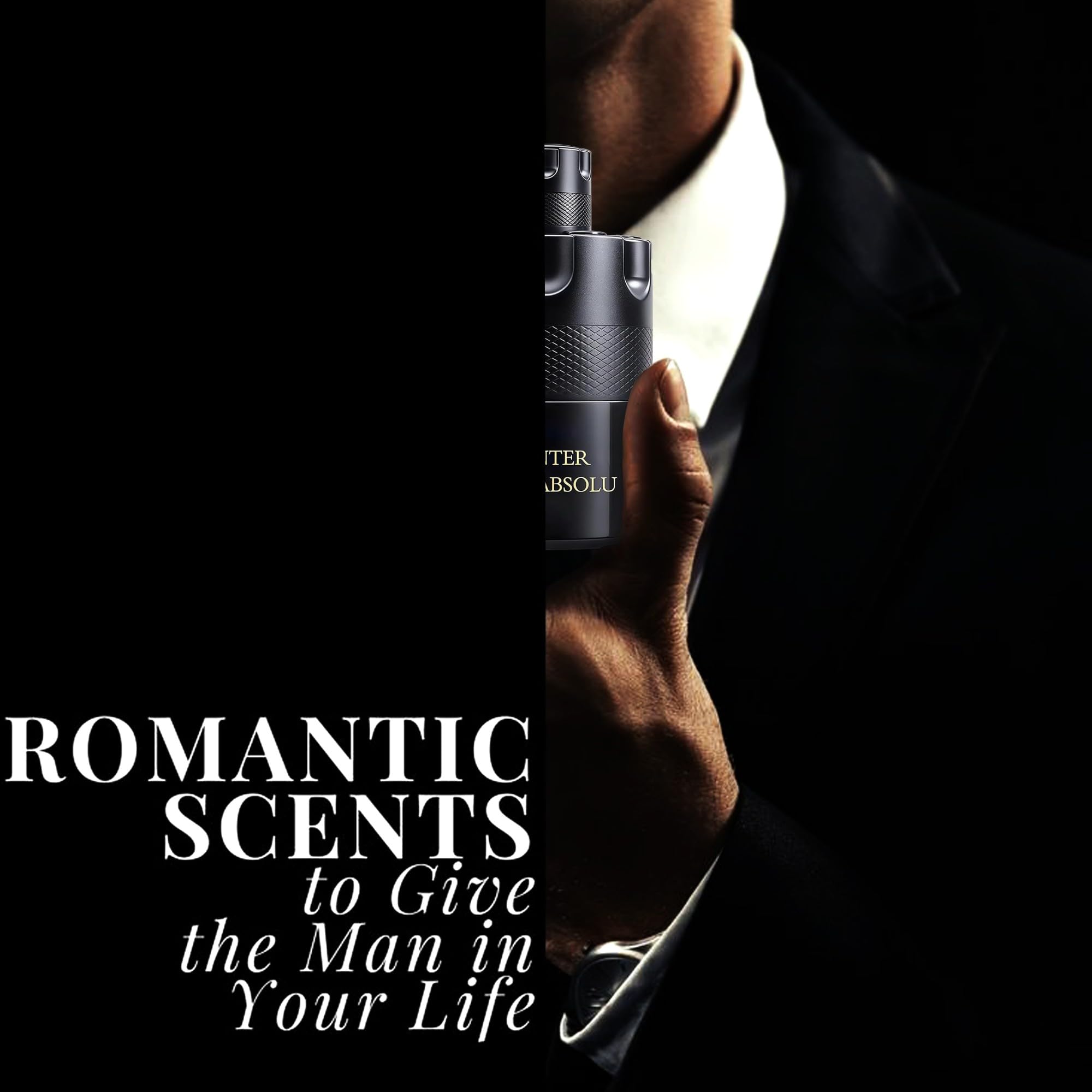 Men Cologne Set (3.4oz/100ml x 2PCS) Eau De Perfume Natural Spray Notes of Woody, Spicy, Citrus & Aromatic Long Lasting Fragrance for Daily Use (VintageH&Hunter Noir)