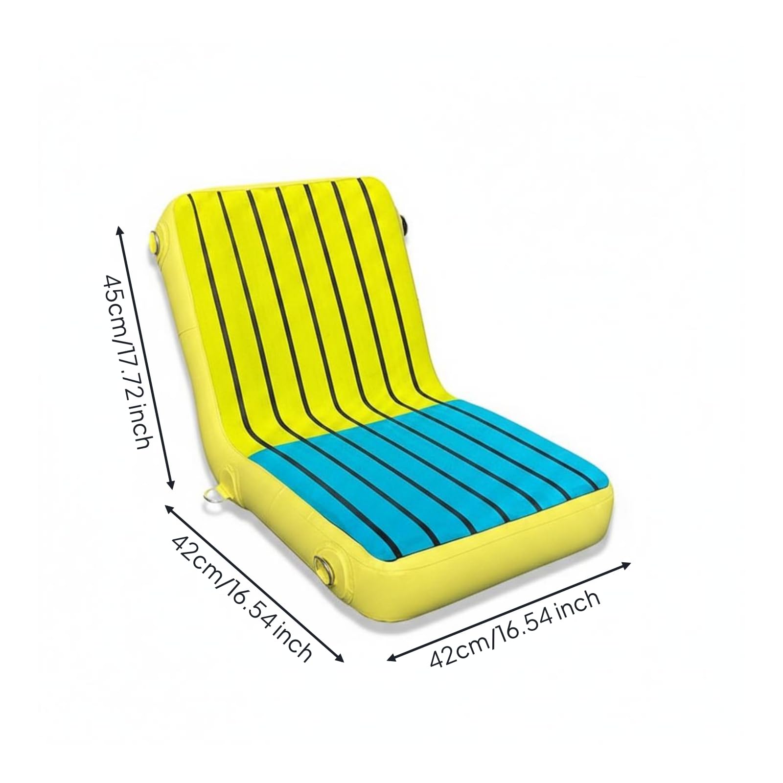 Seggiolino Gonfiabile da Pesca Rimovibile Cuscino Sedile Gonfiabile Resistente Alla Pressione Accessorio Nautico per Pescatori, Rafting, Paddleboard