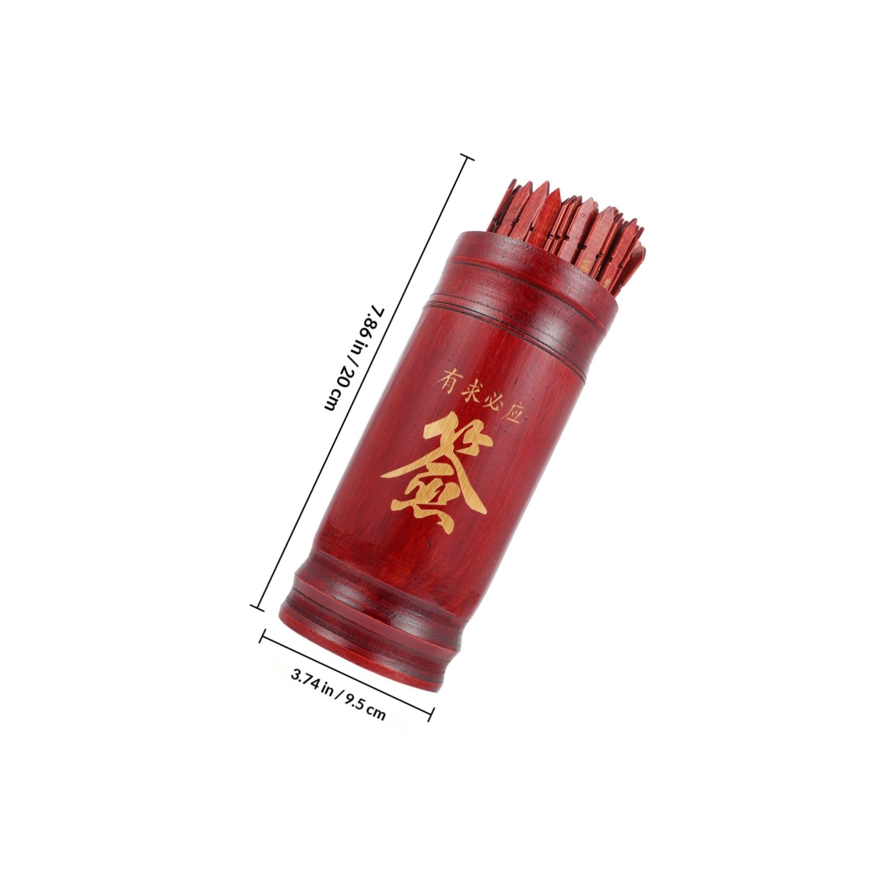 FRCOLOR Secchiello per utilizzo di predizione Buddista in Legno e Carta Bastoncini – Set Completo per Meditazione Reiki e Pratiche Spirituali a Casa o Luogo di Design Divertente e Leggero