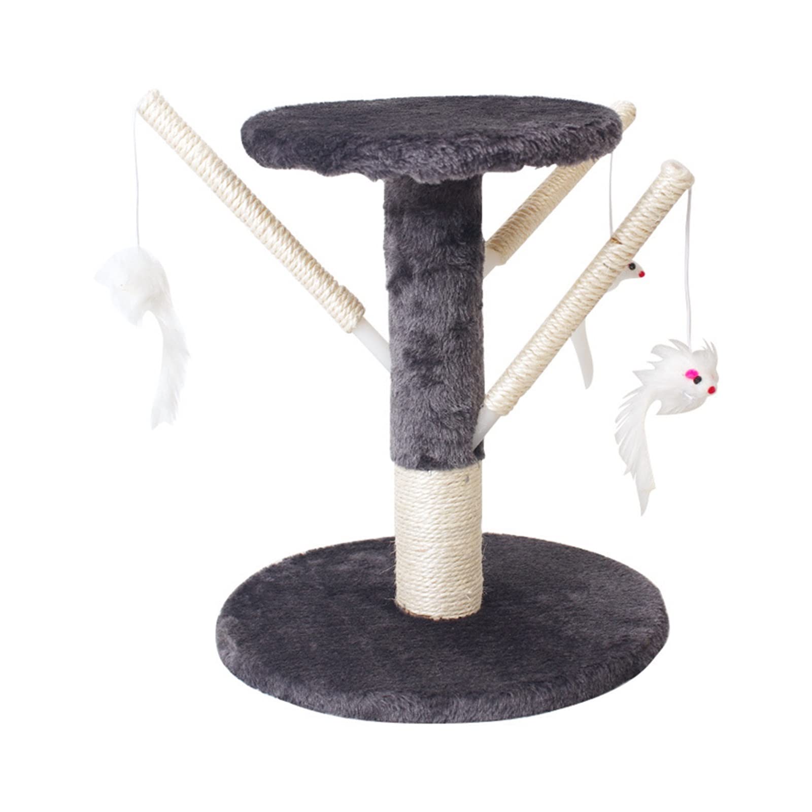 Kratzbaum/Kratzbäume Katzenklettergerüst, Katzenkratzbaum, Kratzbaum, Katzenkletterbaum, Katzenspielzeug, Katzenregal, Katzensprungbrett, Katzenspielzeug Katzen Kratzbäume (Color : Grijs)
