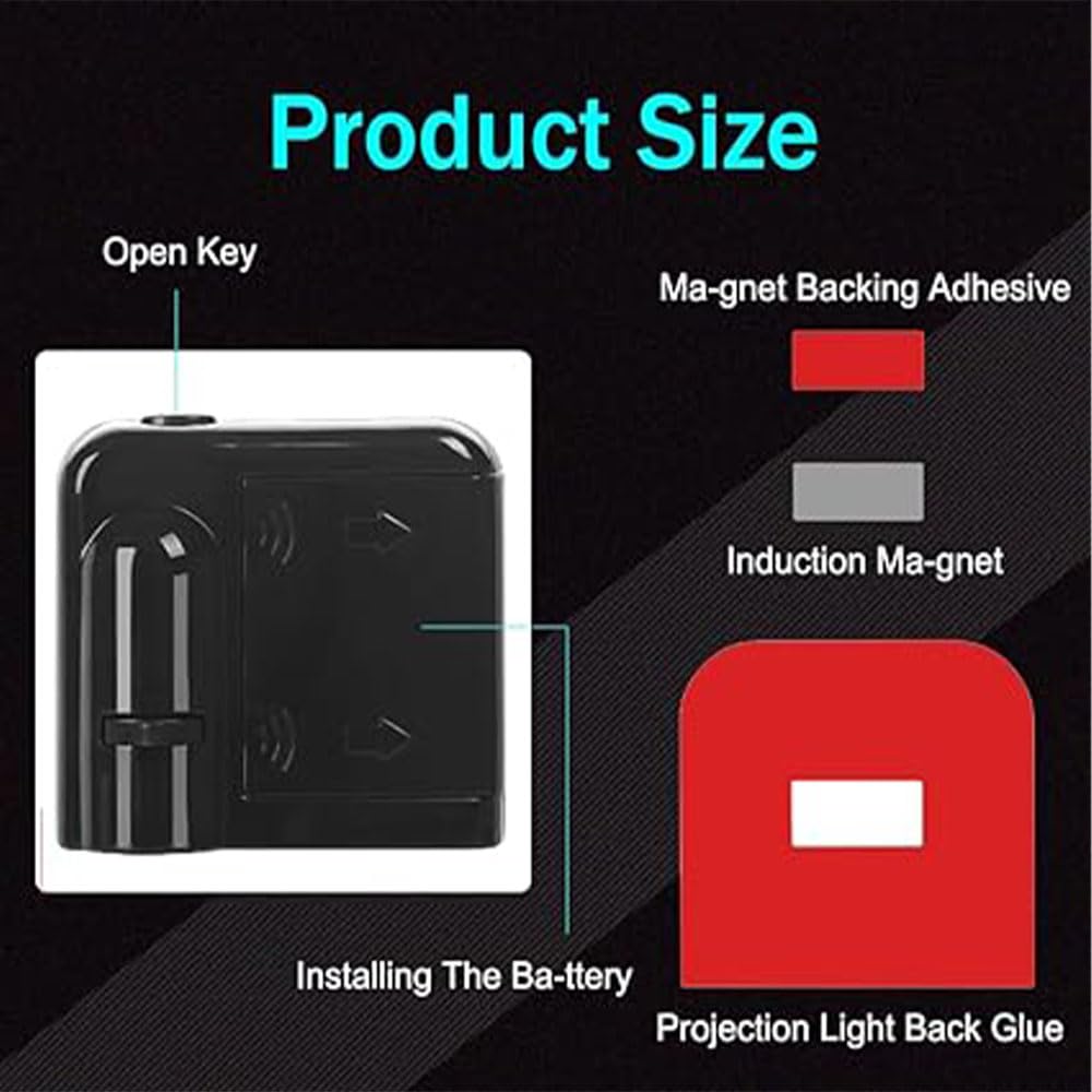 yufana 2 Stuks HD-Autodeurprojector, Aangepaste LED