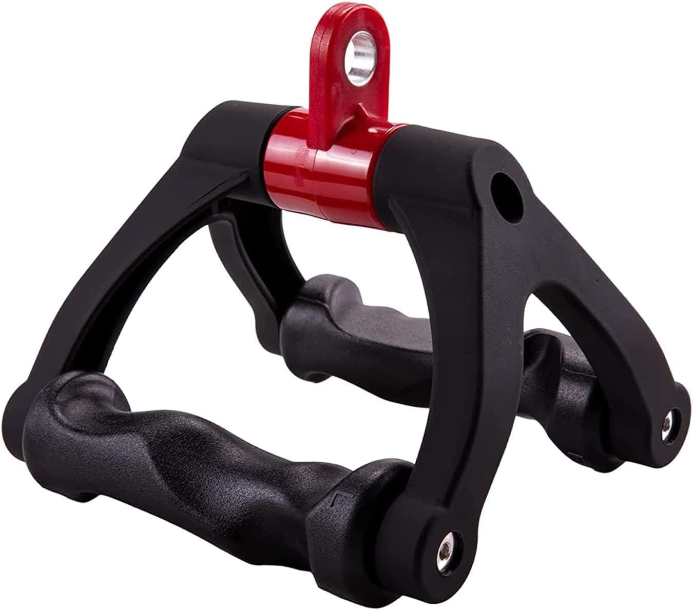 HXD-ERGO Double D Handle for Cable Machine - Ergonomic Row Handle Cable Attachment - Triangle V Bar Grip LAT PullDown Attachments for Home Gym