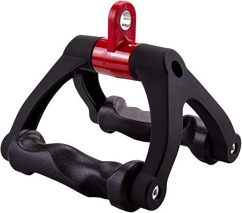 HXD-ERGO Mango doble D para máquina de cable, accesorio ergonómico de cable con mango de fila, agarre de barra triangular en V, accesorios