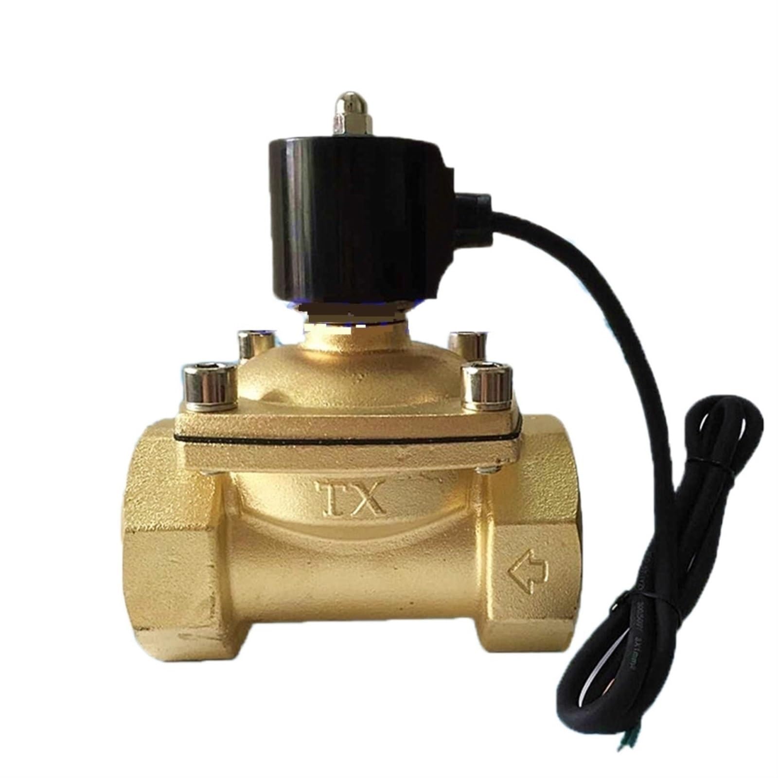 Yiqtjnzfgp One Color 2.5 Inch Solenoid Valve 2W650-65 Underwater Jump Spring Full Copper Water Gas Dn65 1Pcs(Ac220v)