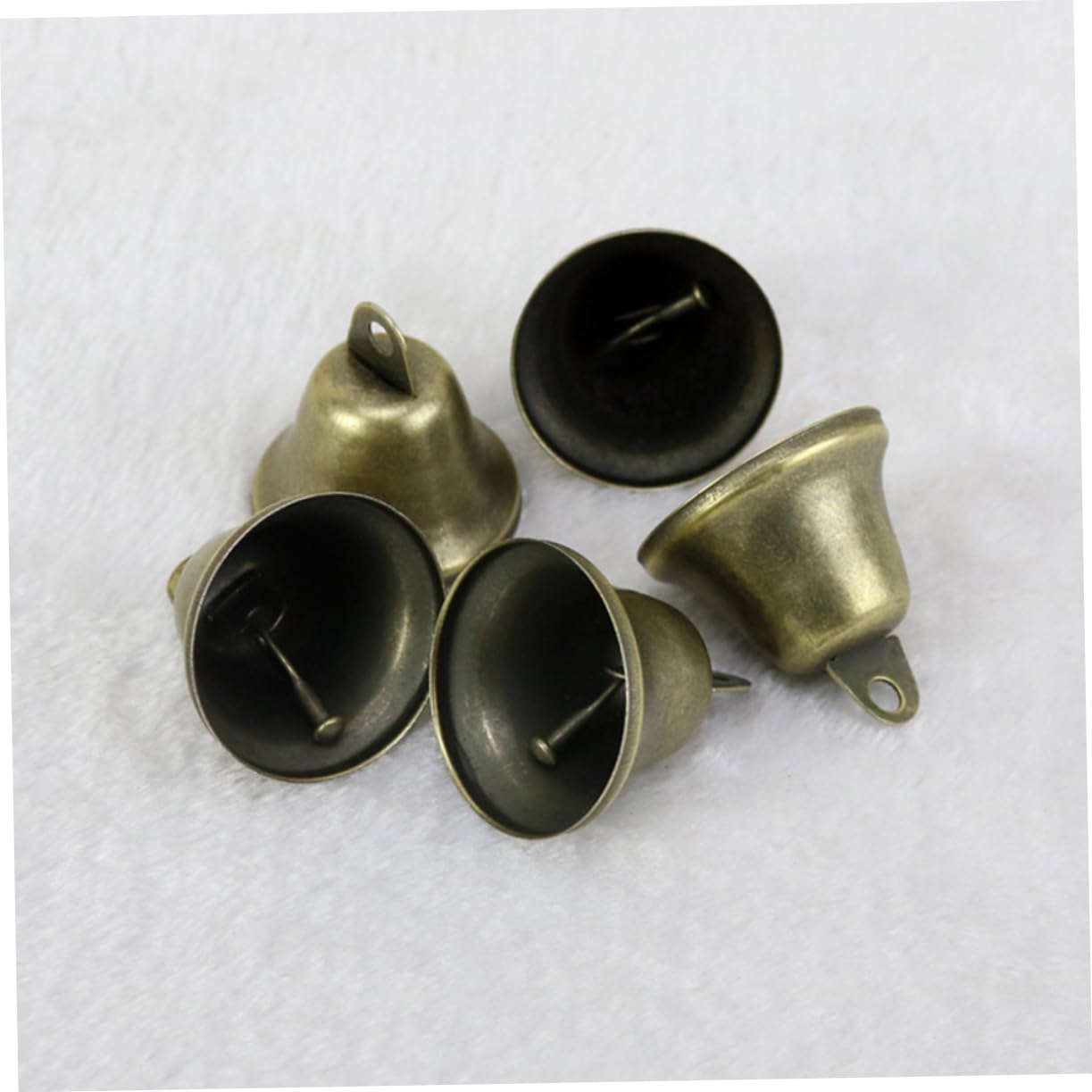 DOITOOL 2sets 20pcs Retro Horn Bells DIY Accessories for Crafting and Wind Chimes Hanging Bell Ornaments for Christmas Tree Decor and Party Decorations 20pcs*2