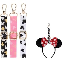 3PCS Mouse Ear Holder for Backpack, Adjustable Keychain Lanyard Organizer Decor, Theme Park Trip Essentials Bag Charm