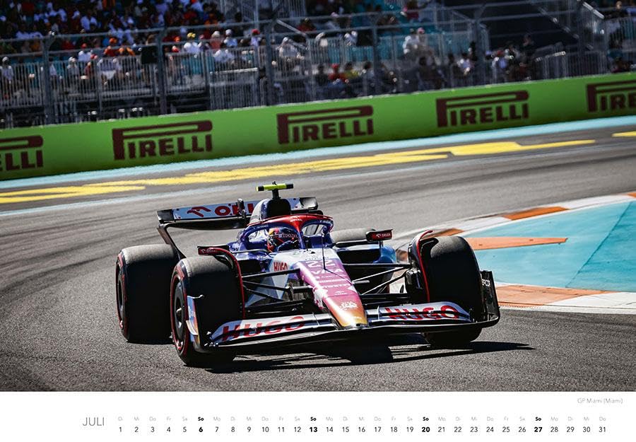 Faszination Formel 1 Kalender 2025: Wandkalender F1 Rennssport FIA Grand Prix Automobilsport