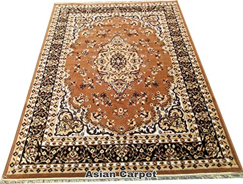 Image of Anti Skid Soft Acrylic Wool Carpet for Living Room & Bedroom (Design 24, 6 x 8 Feet)