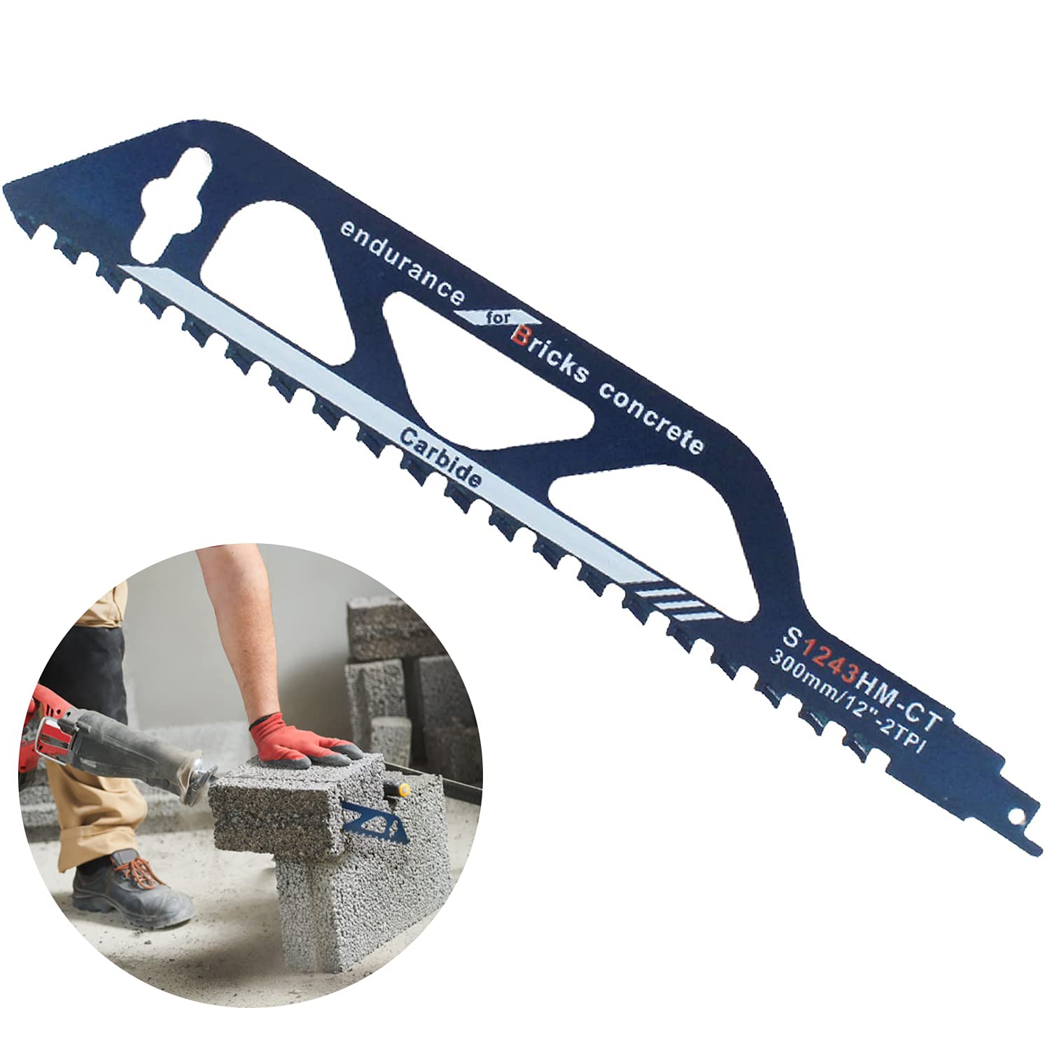 Lama Per Sega A Gattuccio 300 Mm - In Metallo Duro, Per Taglio Pietra, Legno, Cemento - Foto 7