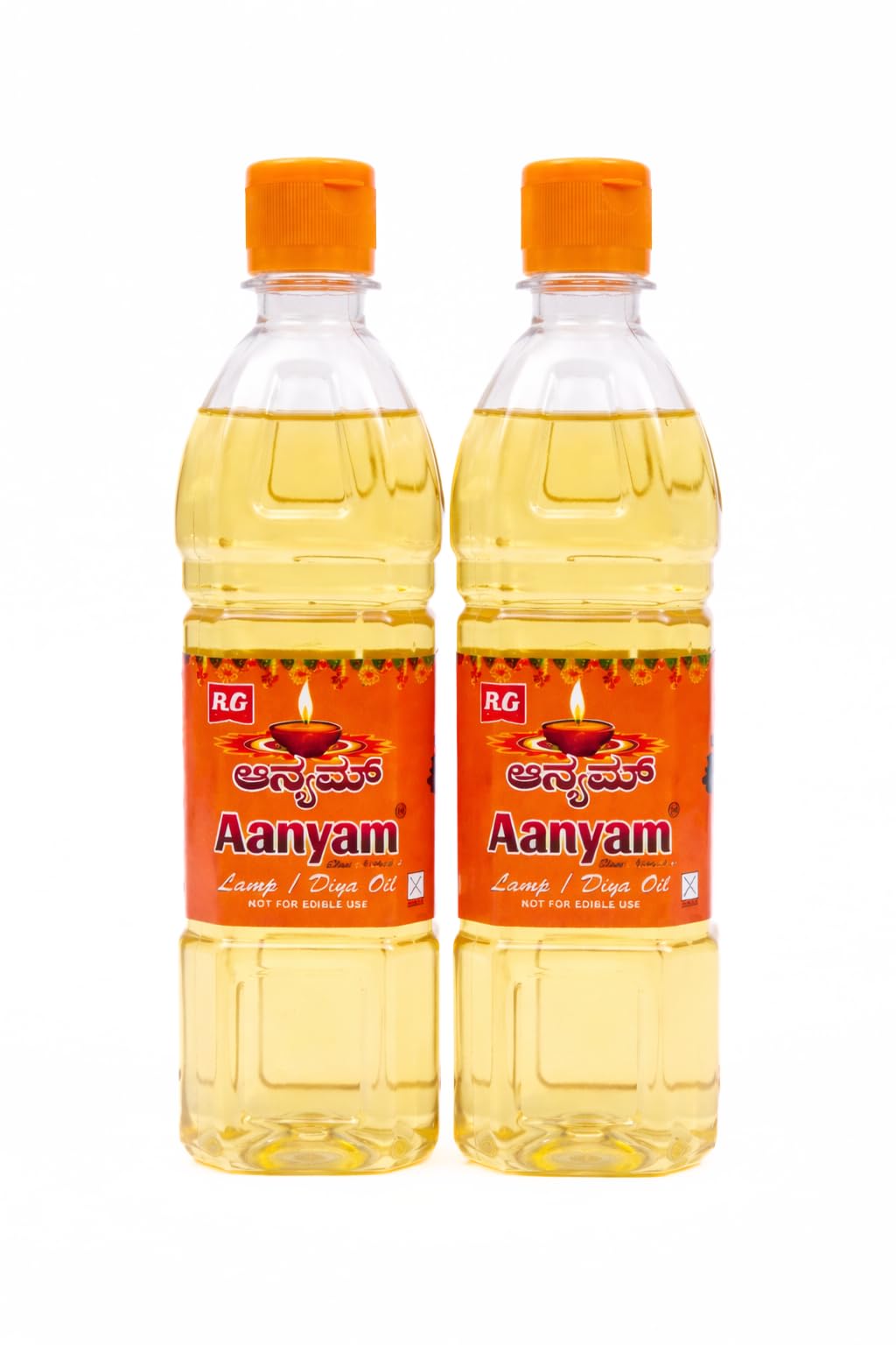 R.G Aanyam Lamp Oil (450 ml x 2) | Diya & Deepam Oil for Pooja, Home Temple & Religious Rituals | Smokeless, Non-Edible Oil for Daily Lighting Us-image-29
