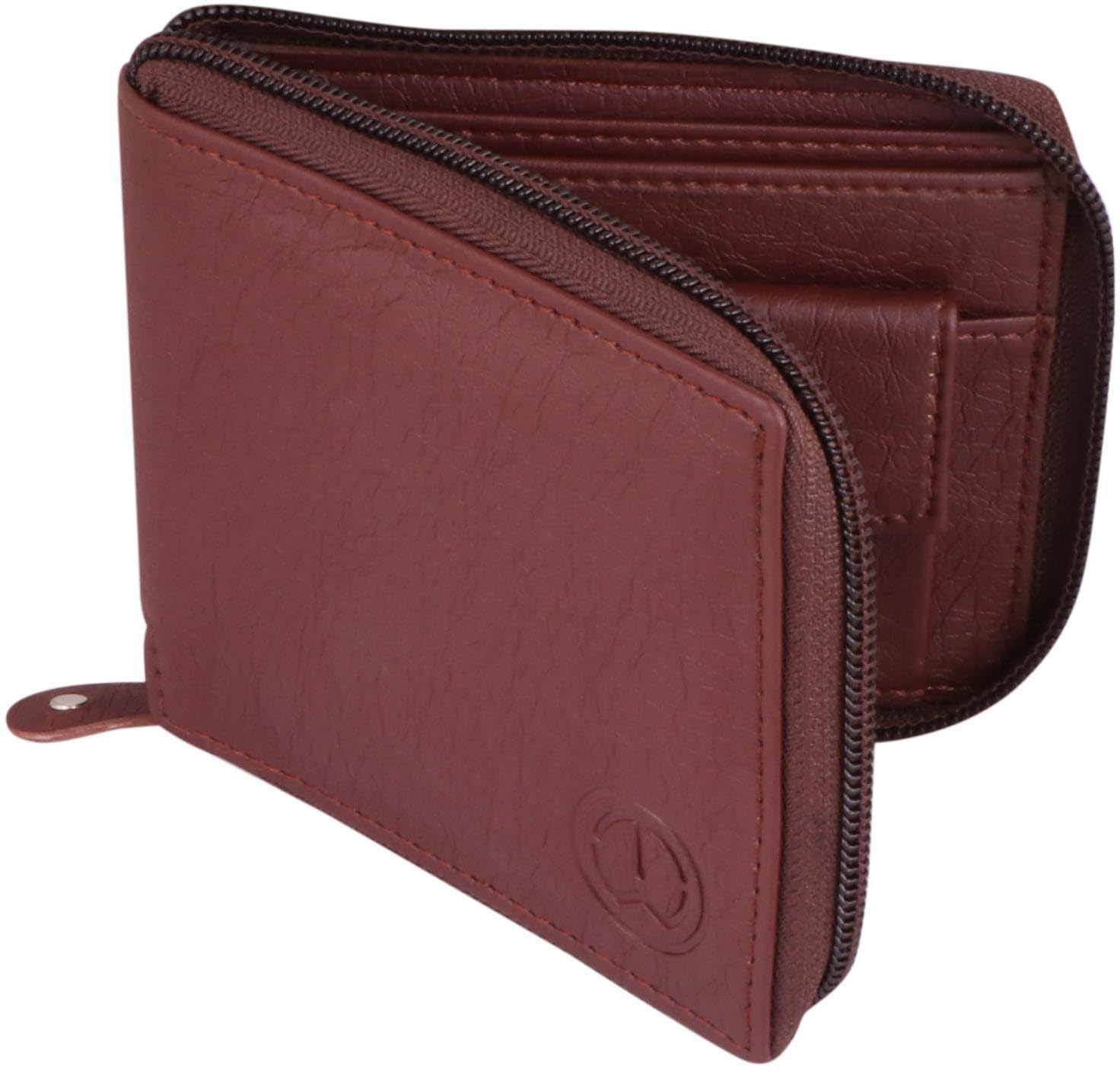 Men Brown Artificial Leather Wallet (3 Card Slots) (TnW-RZ-Brown199_1)-image-13