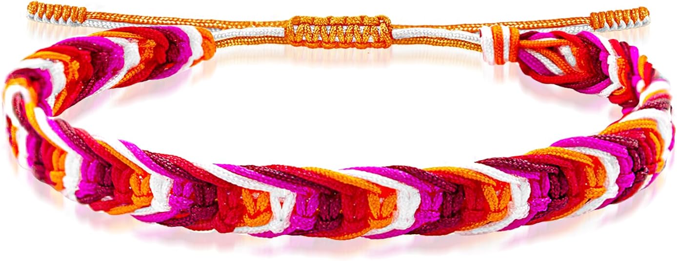 Nanafast LGBTQ Rainbow Pride Bracelets for Women Men Bisexual Lesbian Transgender Pansexual Nonbinary Asexual Gender Fluid Handmade Braided LGBT Pride Bracelets for Pride Month LGBTQ Community