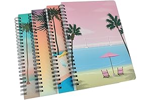 ALIMITOPIA Beach Spiral Notebook Journal