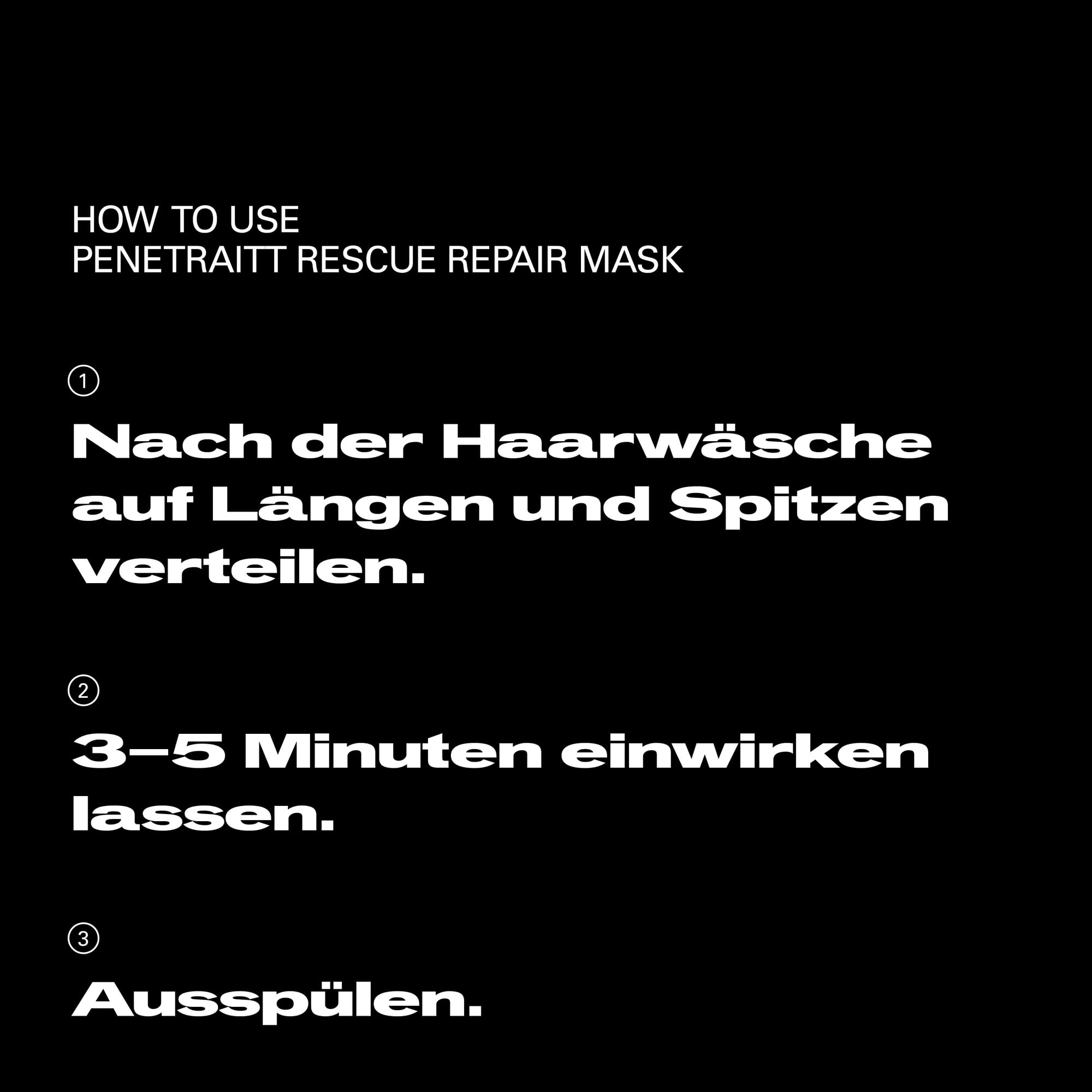 Sebastian Professional Penetraitt Rescue Repair Haarmaske – Tiefenwirksame Haarkur mit reichhaltiger Cremeformel zur Regeneration von geschädigtem, strapaziertem & chemisch behandeltem Haar