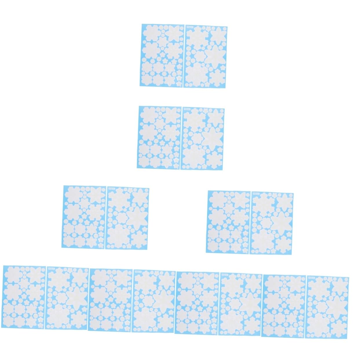 FRCOLOR 16 Hojas Pegatinas navideñas de nieve brillante pegatinas ventana de de nieve se aferra manualidades navideñas christmas lights decoración de nieve pegatinas
