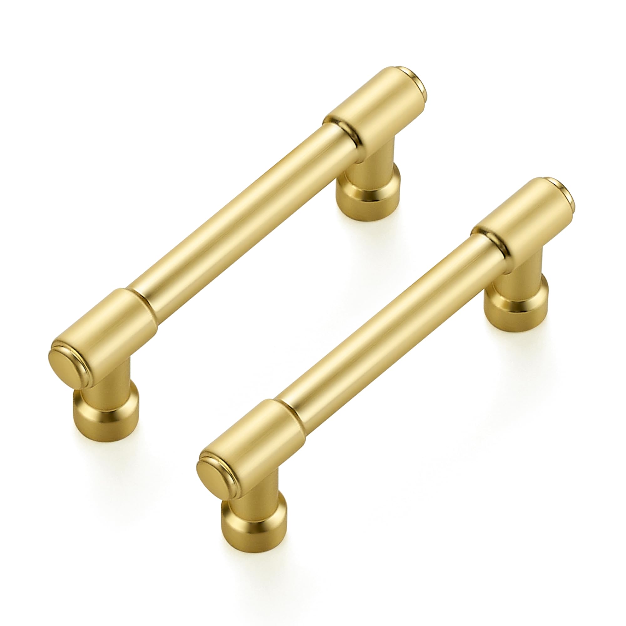 Ravinte Brushed Gold Kitchen Pulls Cabinet Handles 3 Inch 5 Pack