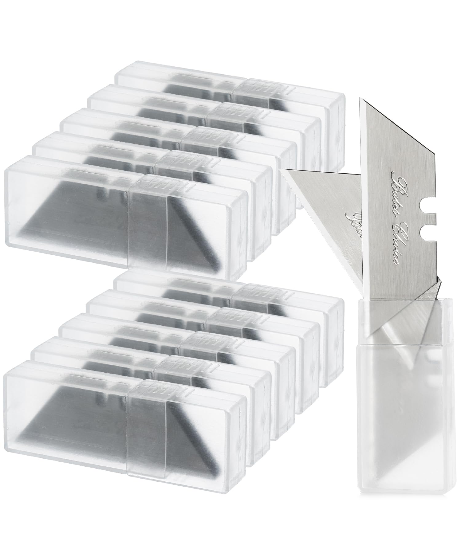 Bates Utility Knife Blades - 100 Pack Replacement Blades for Box Cutters and Razors
