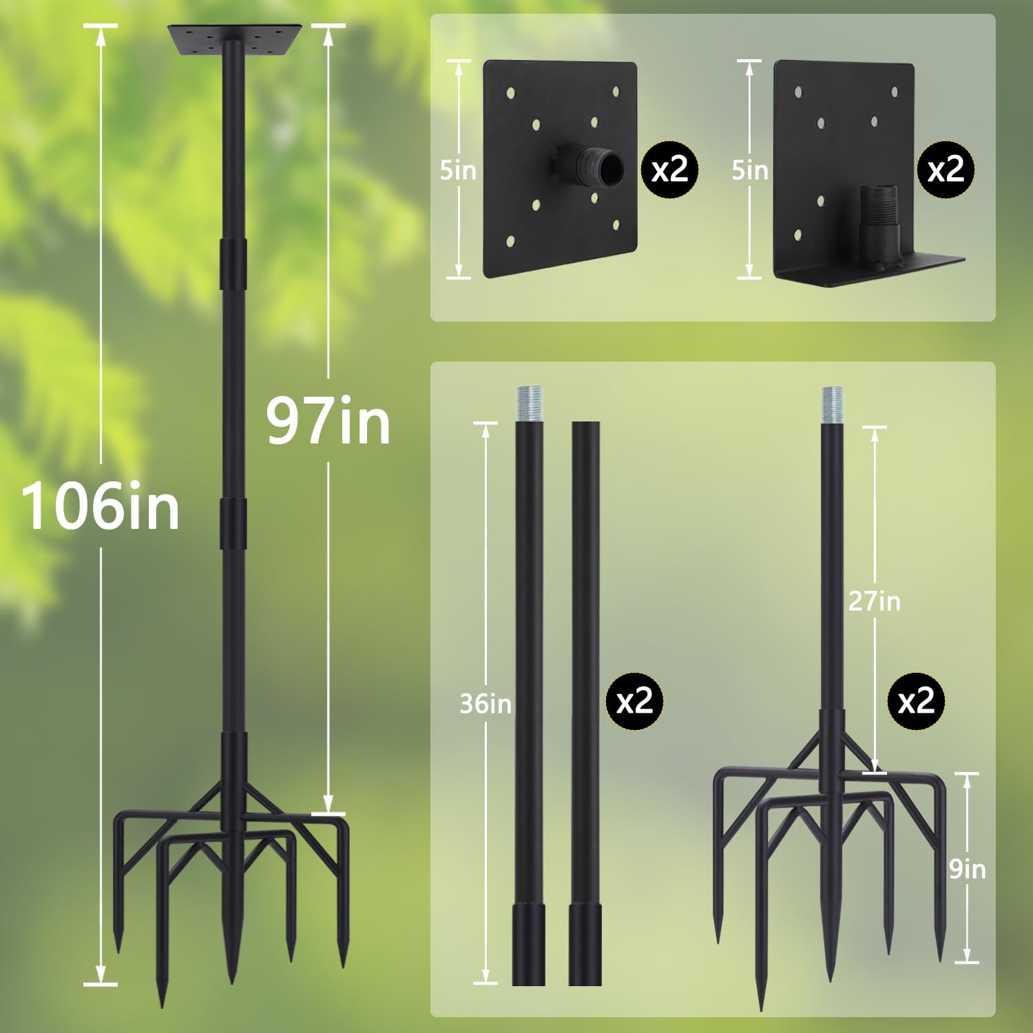 Mangeoires à Oiseaux Pour L'extérieur, Ensemble De 2