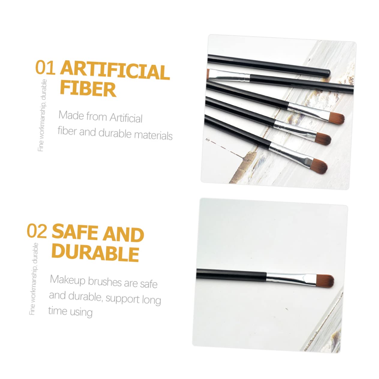 FRCOLOR 125pezzi Pennelli Per Trucco Professionali Pennelli Per Ombretto e Sopracciglia Con Manico Ergonomico Strumenti Di Bellezza Portatili Per Donne e Ragazze