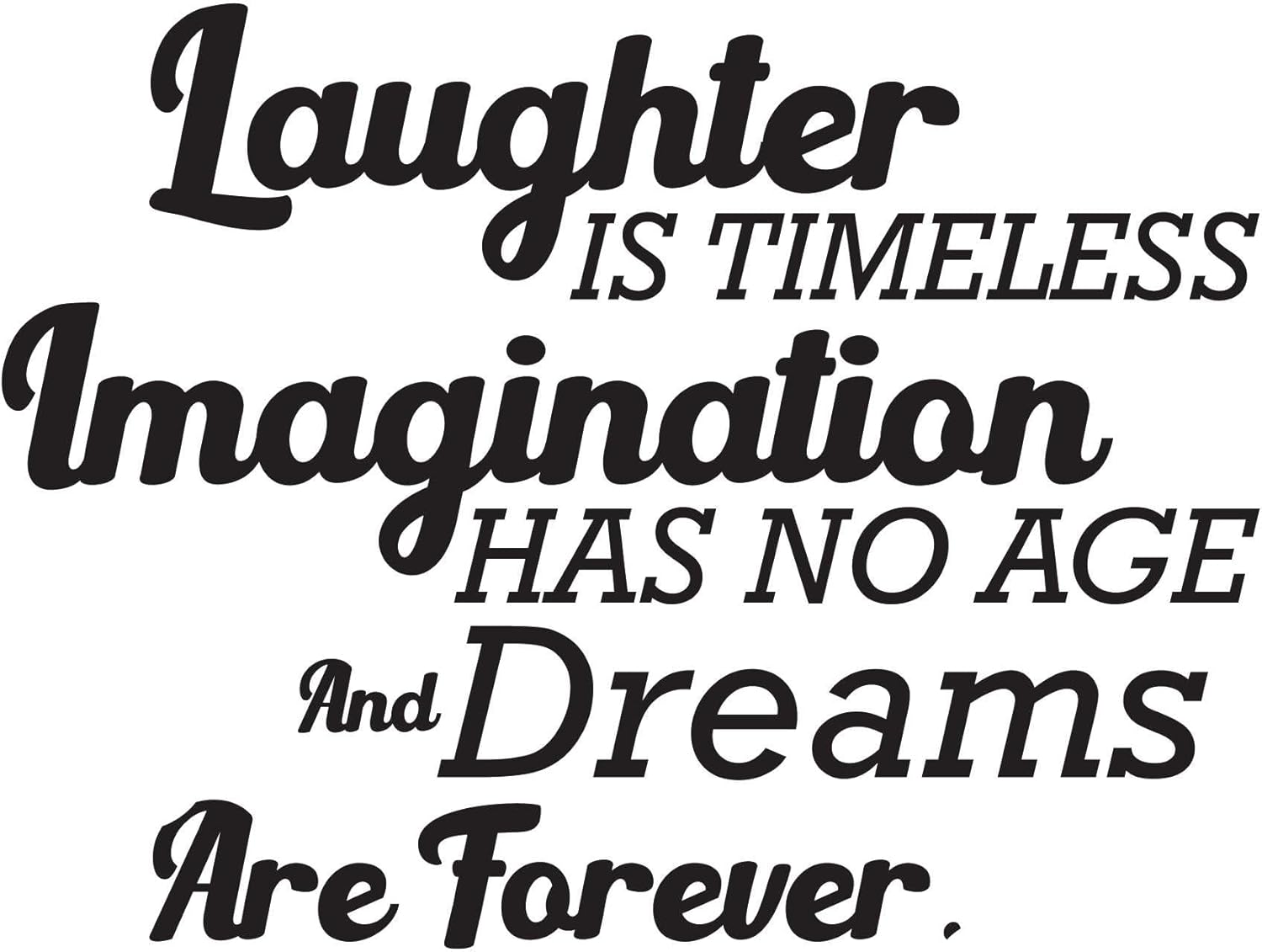 Nursery Dreams are Forever Inspirational Quote Vinyl Motivational Design Wall Art Sticker Designs Vinyl Stickers for Home House Walls Rooms Windows Bedroom Decoration Size (22x22 inch)