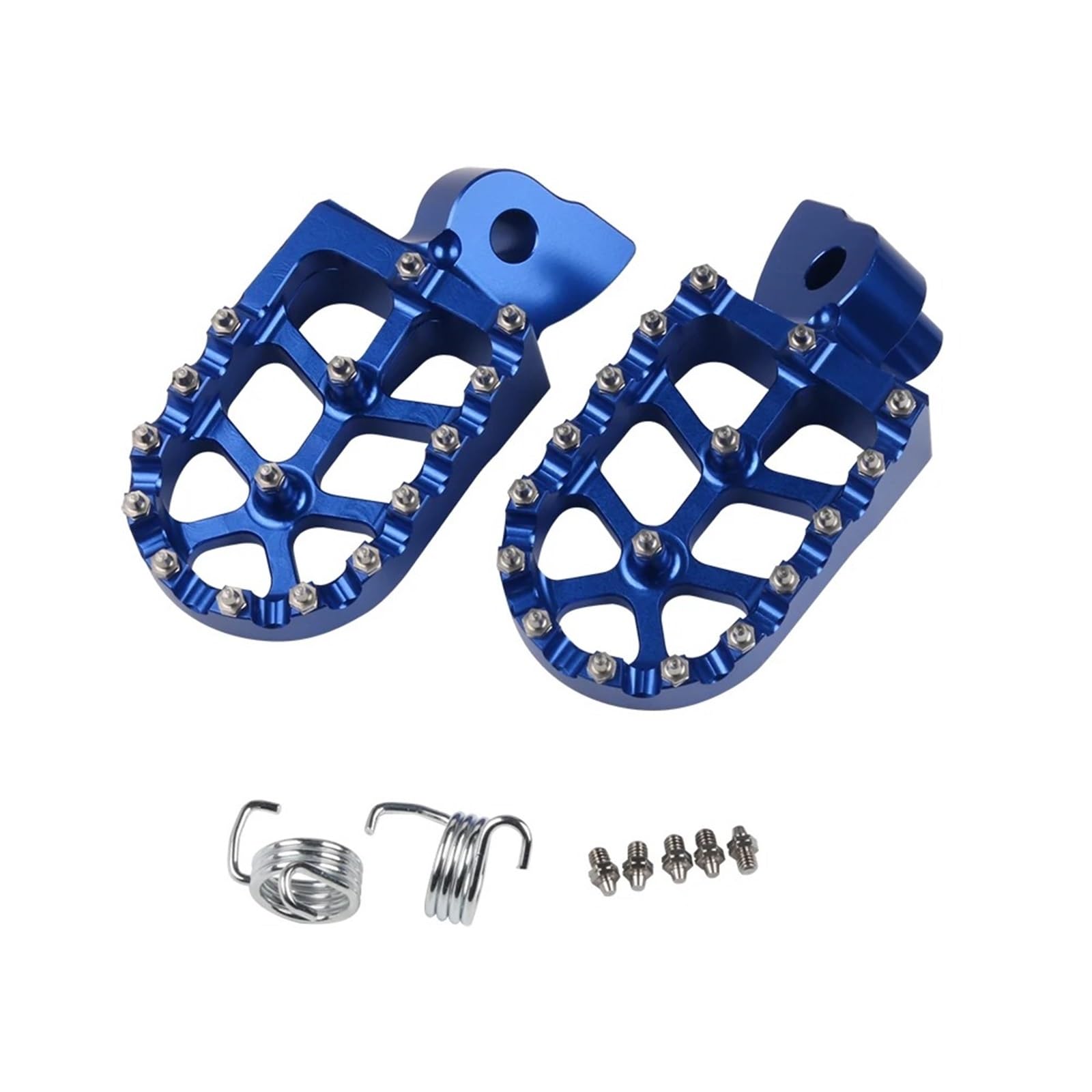 Poggiapiedi moto Per YZ 65 85 125 250 125X 250X 250FX 450FX WR 250F 450F YZF WRF 250 450 Pedane Per Moto(Blu)