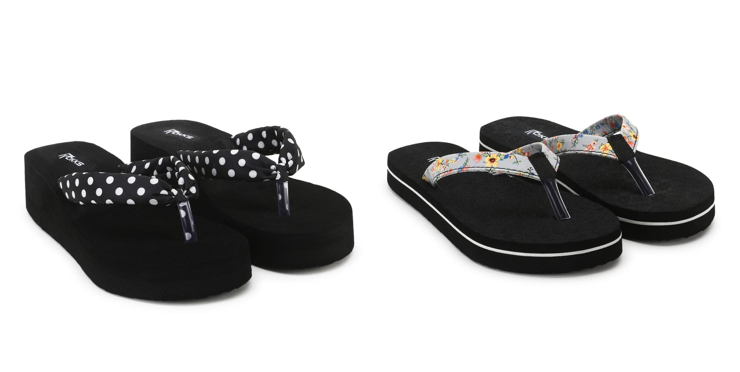 ROKKS Womans Fashionable Heel & Flat Sandals Stylish Soft Comfortable Slipper Combo for Girls/Ladies(AHF01-Black&Black-8) (B0BH4HLLPR) Amazon Price History, Amazon Price Tracker