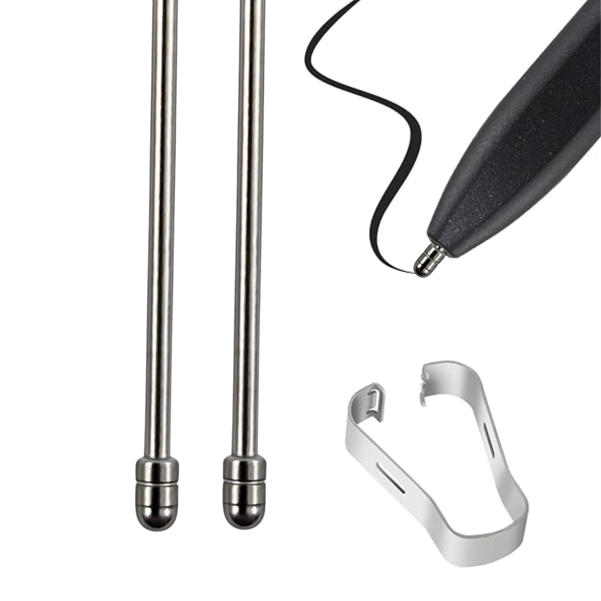 RUMBALTON - Durable Titanium Alloy Replacement Nibs for Remarkable 2 Stylus Pen, Smooth Ballpoint-Like Writing with Fine Pressure Sensitivity & Tilt Support (2-Pack)