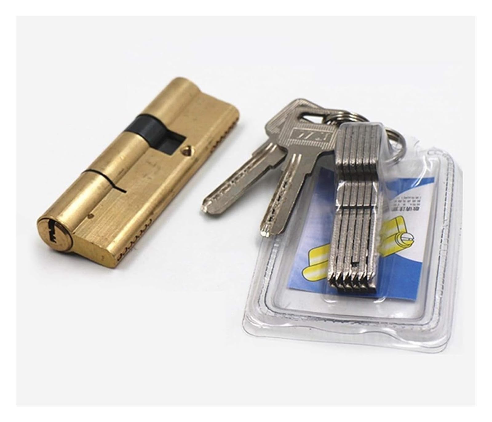 Door Barrel Lock,Euro Cylinder Lock,Lock Cylinder Door Cylinder Biased Lock 65 70 80 90 115mm Cylinder AB Key -Theft Entrance Brass Door Lock(75(37.5 37.5))