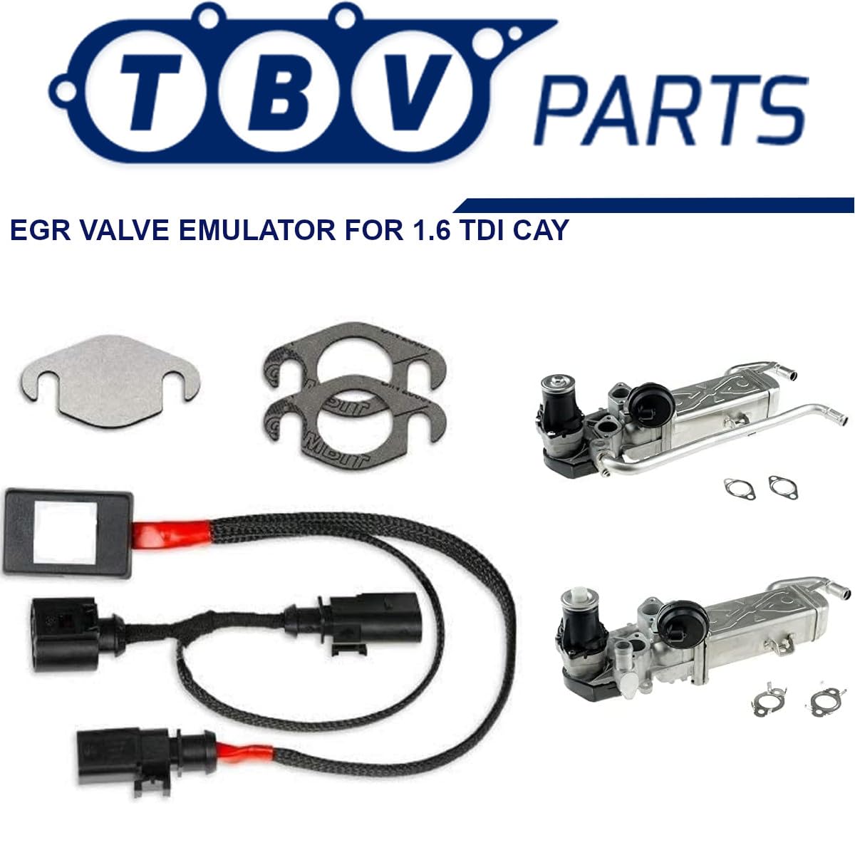 Kit ANNULLARE VALVOLA EGR 003L131512AT Compatibile per motore CAYC 1.6 TDI A3 Altea Ibiza Leon Caddy Anullare valvola Egr 03L131512AP 03L131512AT
