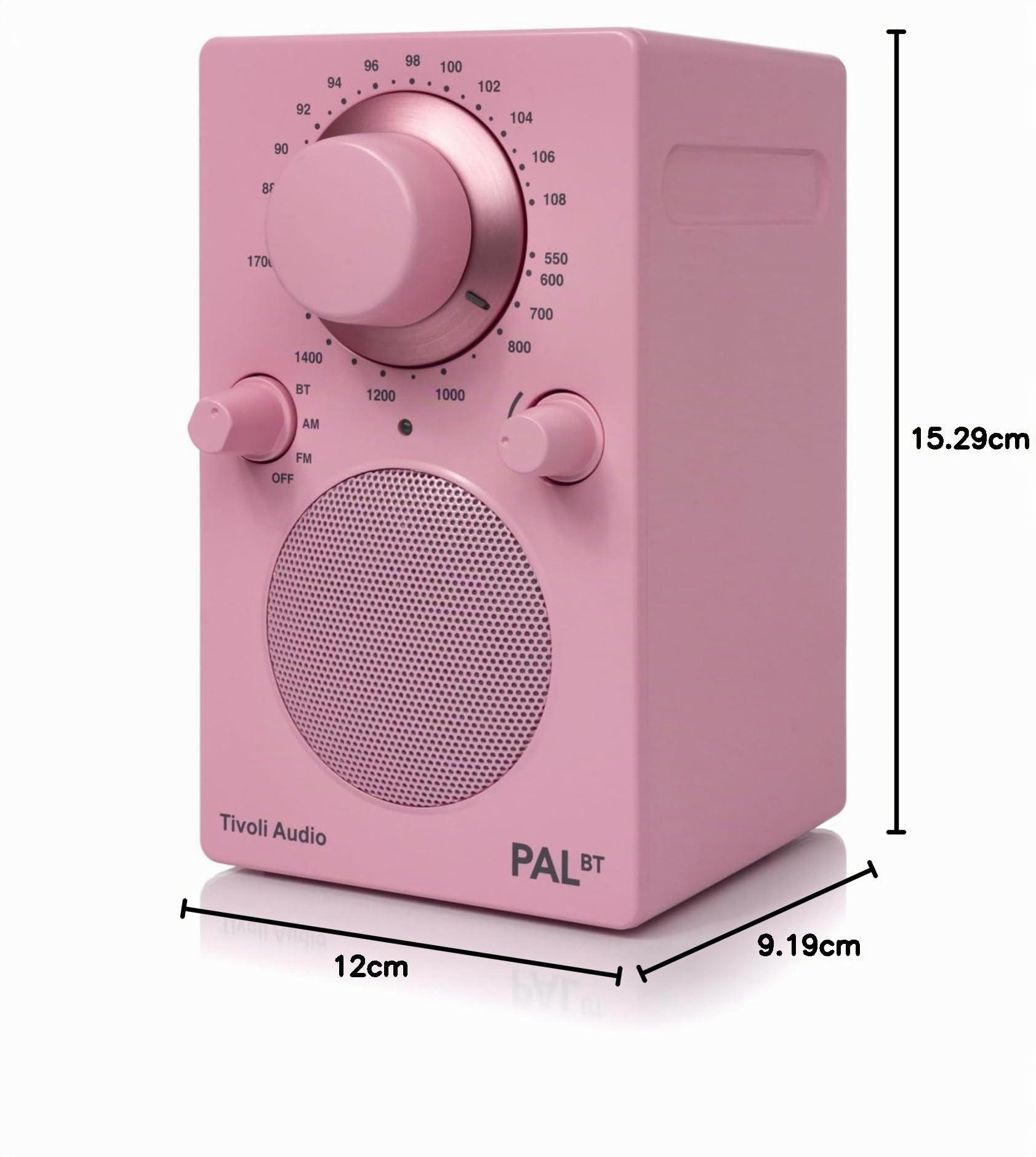 Tivoli Audio PAL BT Radio FM/AM portatile Bluetooth (rosa)