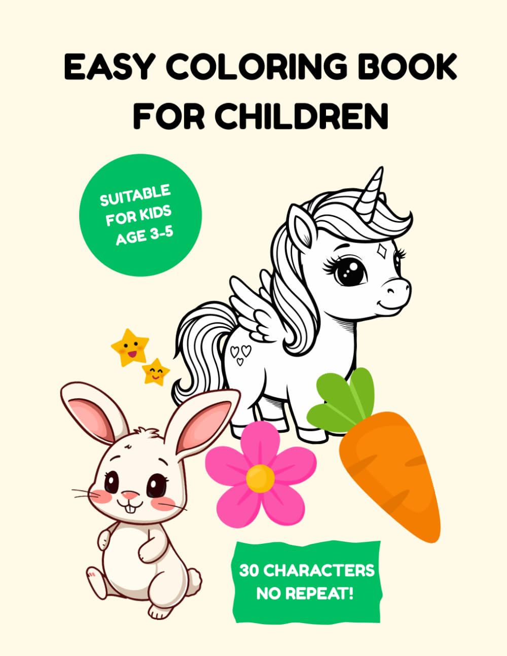 Cute Beginner Coloring Book with Big Simple Shapes: Introduce little learners to the joy of creativity with this fun and easy coloring book designed especially for young children.
