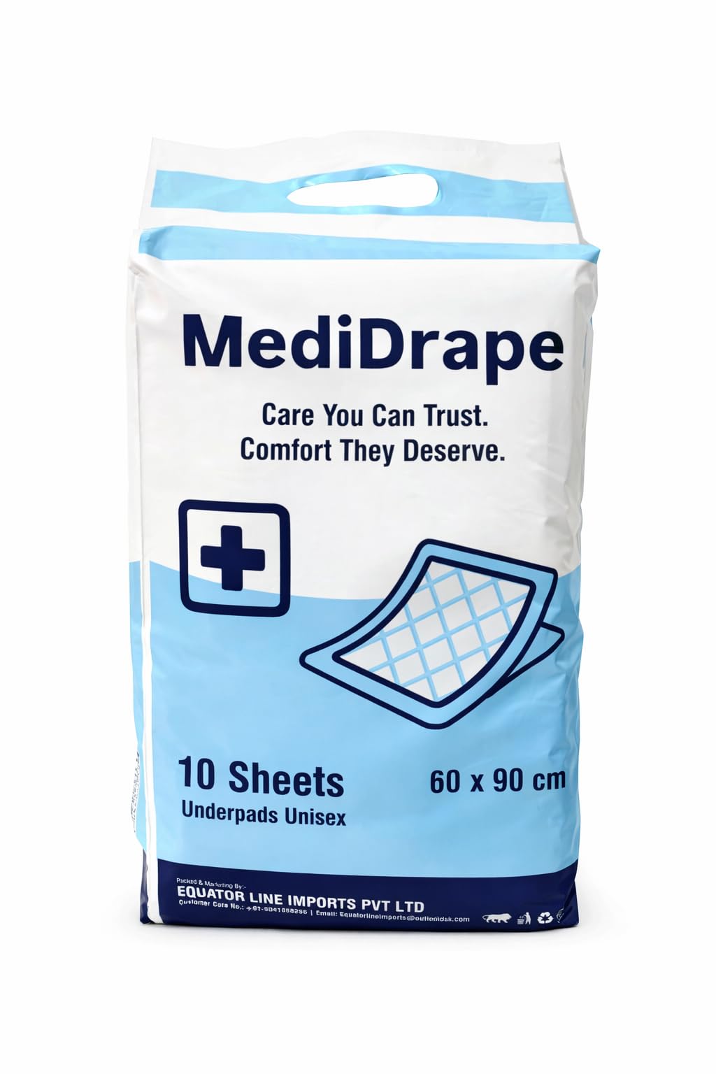 Disposable Underpads 60x90 cm | Super Absorbent Leak-Proof Bed Protector Sheets for Adults, Babies & Patient Care | Pack of 10-image-49