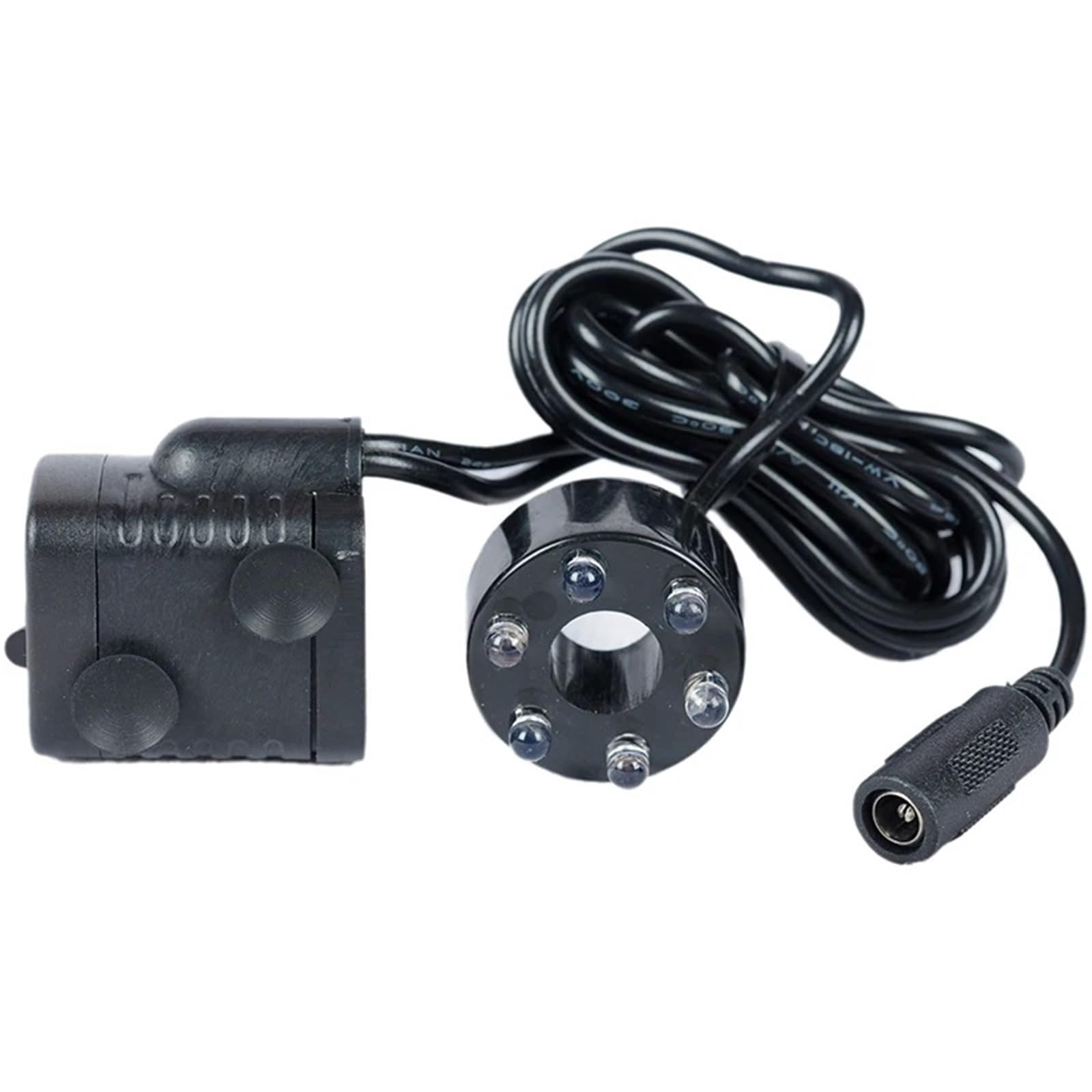 DC 12V 24V Tensione 3W Sei Colori Sogno Luci Lampeggianti Ciclo Acqua Brushless DC Pompa sommergibile Rockery Fontana Acquario Pompa (adattatore di alimentazione 24V)