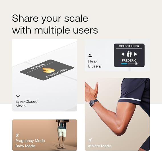 WITHINGS Body Smart + Cleaning Kit - Accurate Scale for Body Weight and Fat Percentage, Body Composition Wi-Fi and Bluetooth Weight Scale, Smart Scale Apple Health Compatible, Bathroom Scale, White